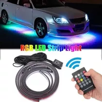 Decoração Exterior Do Carro Rgb Led Strip Light 4 Tubos