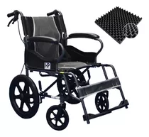 Silla De Ruedas De Transporte Liviana  Con Frenos  Plegable