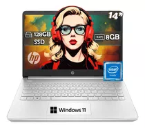 Laptop Hp 14 Intel Celeron N4120 128gb Ssd 8gb Ram 4 Nucleos