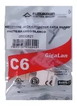 Rj45 Jack Hembra Cat 6 Conector Furukawa 35030621 Blanco 