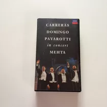 Vhs Carreras Domingo Pavarotti In Concert Mehta 