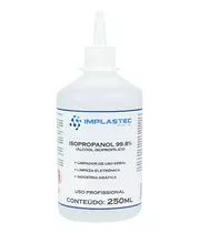 Álcool Isopropilico 99,8% Puro 250ml Implastec Limpa Limpeza