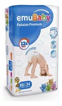 Pañales  Emubaby Premium - Talla Xg - 34 Uds. Tamaño Extra Grande (xg)