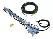 Kit Antena 4g Yagi 18dbi Sma + Cable 15 Metr Zte Mf253 Mf283