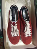 Tenis Gucci Rojo Gamuza 6 Mx 8 8 Us 100% Original