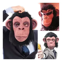 Máscara Chimpance Negro Importada Latex Haloween