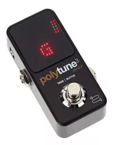 Pedal Afinador Mini Noir Polytune 3 Tc Electronic Polifônico Cor Preto