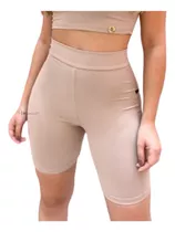 Short Bermuda Cintura Alta Lycra Suplex - Sal E Pimenta