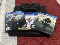 Sony Ps4 Slim ( Poco Uso) - 1 Mando - 3 Juegos Originales