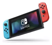 Nintendo Switch Oled Con Joy-con Rojo Neón Y Azul