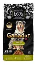 Alimento Ganador Premium Superfoods Para Perro Adulto 20kg