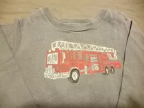 Remera Baby Gap M Larga 12/18 Meses Camión Bomberos No Envio