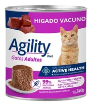 Alimento Húmedo Agility Para Gato Adulto Sabor Hígado En Lata De 340 G
