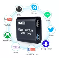 Capturadora Vídeo Hdmi Uhd 4k 60fps Usb3,0 Stream Win Mac 