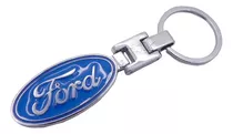 Llavero Ford Metal Cromado Mustang Focus Fiesta Lobo Figo 