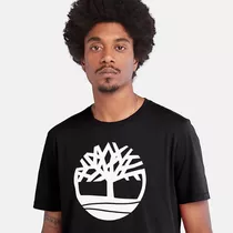 Remera Timberland Hombre Árbol Kennebec River En Negro