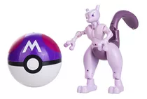 Brinquedo Pokemon Mewtwo Na Pokebola Boneco Articulado