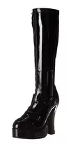 Botas Disco Gogo 70's 60's Go Go Chacha Negras Para Damas 2