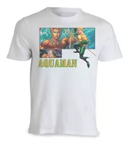 Remeras Sublimadas Comic Niños Blanco Doble Est