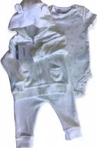 Set Carters 3pza Body+campera+pantalón De Toalla Nena Nene.