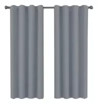 Juego De Cortinas Blackout Engomado 130x150cm Bloquea 100%