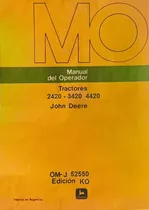 Manual De Uso Y Mantenimiento Tractor John Deere 2420 3420 4