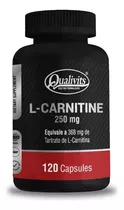 L-carnitine Qualivits 250mg  120 Cápsulas Sabor Sin Sabor