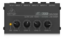 Behringer Mx400 Mini Mixer 4 Canales