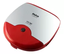 Mini Grill E Sanduicheira Philco Inox Vermelho 750w 220v