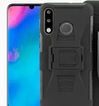 Funda Case Huawei P30 Lite Uso Rudo Clip + 2 Micas Cristal