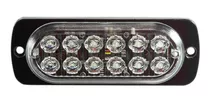 Baliza Led Azul 12w 2 Lineas 6led 12v 24v - Nl231-12-azul