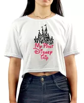 Cropped Oversized Mickey Mouse Minha Primeira Viagem Disney