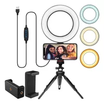 Ring Light 16cm Anel Iluminador Maquiagem Selfie 6 Polegadas