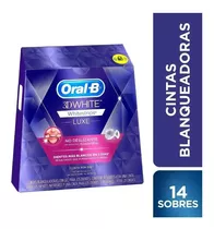 14 Sobres Tiras Blanqueador Oral-b Whitestrips Advanced Seal