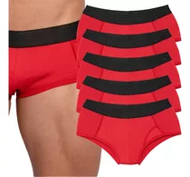 Kit 5 Cuecas Slip Masculina Lisa Microfibra Moda Underwear