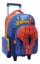 Mochila Con Carro 16 PuLG Spiderman Escolar Carrito