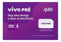 Chip Vivo Pré Pago - Chip Internet Ilimitada Vivo Regular