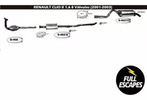 Escape Completo Renault Clio 2 1.6 8v (2000-2003) Sin Baul 