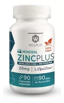 Zinc Plus | Quelado Con L-metionina | 90 Caps.