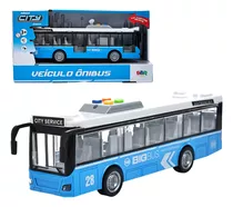 Carrinho Ônibus Miniatura De Brinquedo A Fricção Mega City