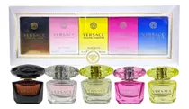 Set 5 Mini Perfumes Versace Brightcrystal Yellowdiamond Noir