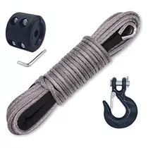 3/16 Inch X 50 Feet Synthetic Winch Rope 8,350lbs Line ...