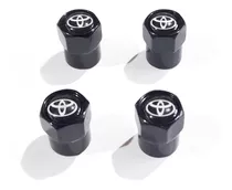 Tapa Valvulas Para Rueda Color Negro Con Logo Toyota.