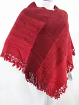 Xale Casaco Poncho Feminino De Lã Grosso Macio Quentinho