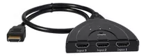 Interruptor Automático Preto 3 Portas Hdmi Multi Display H¿