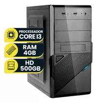 Pc Computador Intel Core I3 2ª Geração Ram 4gb Hd 500gb