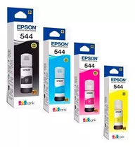 Pack 4 Botellas De Tinta Epson T544 L1110.l3110,l3150,l5190 