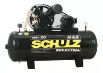 Compresor De Aire Eléctrico Schulz Max Msv 20/250 Trifásico 257l 5hp 220v/380v 60hz Negro