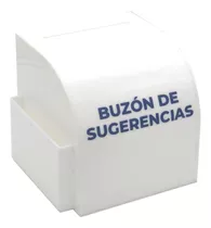 Buzón De Sugerencias En Acrílico - Corporativo - Logo 