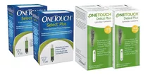 Kit One Touch Select Plus 50 Tiras Y 50 Lancetas